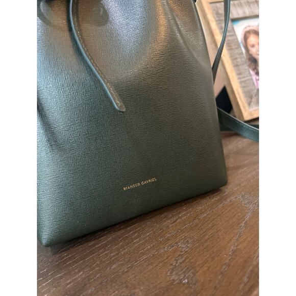 MANSUR GAVRIEL Mini Bucket Bag Moss Womens Size OS - Picture 10 of 14